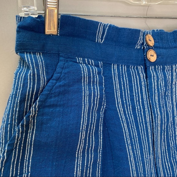 NWT! FREE PEOPLE blue cropped pants, M. - Picture 6 of 11